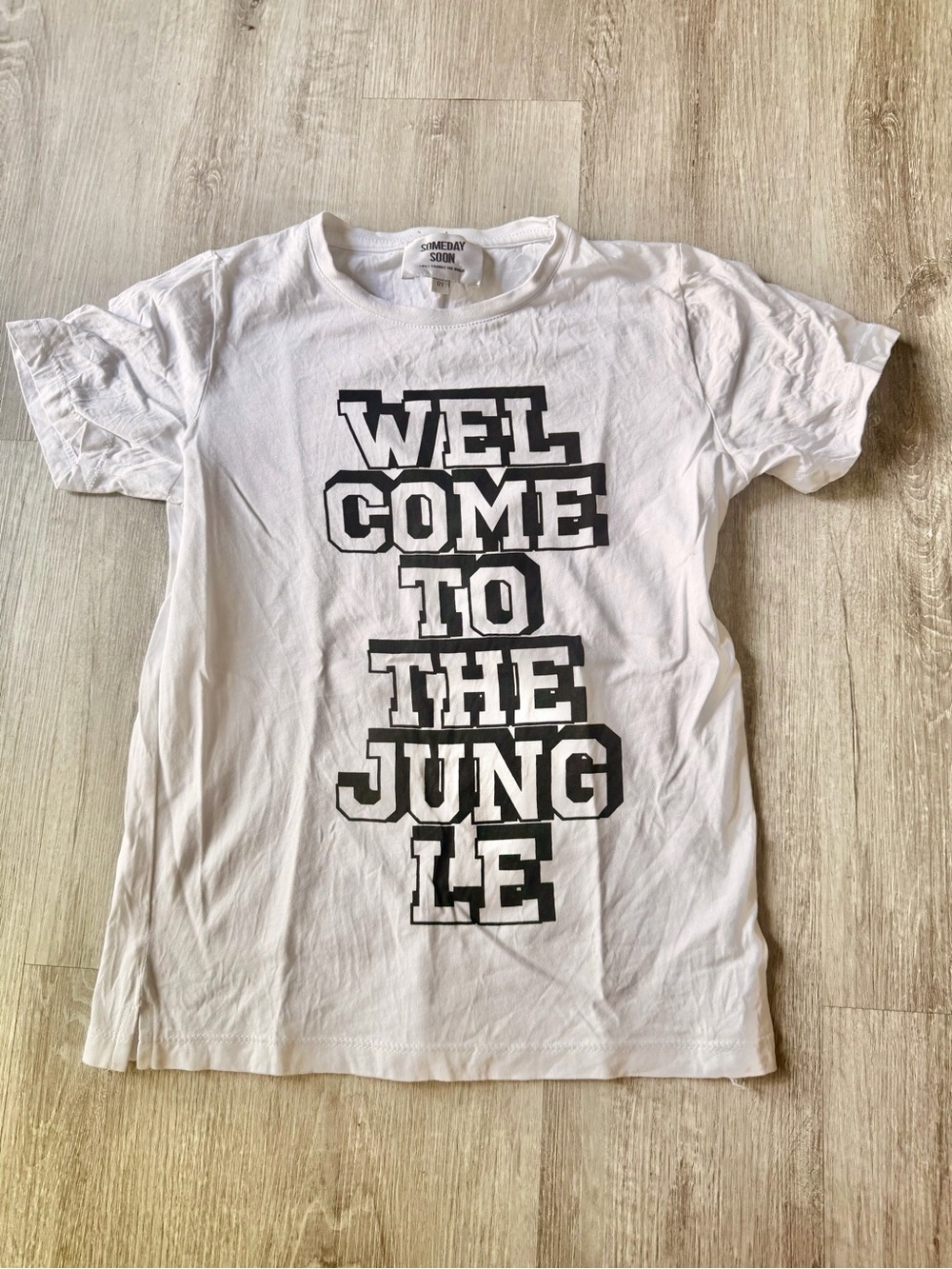 Someday Soon "Welcome to the Jungle" tee- white